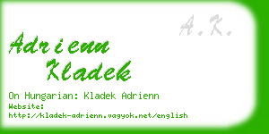 adrienn kladek business card